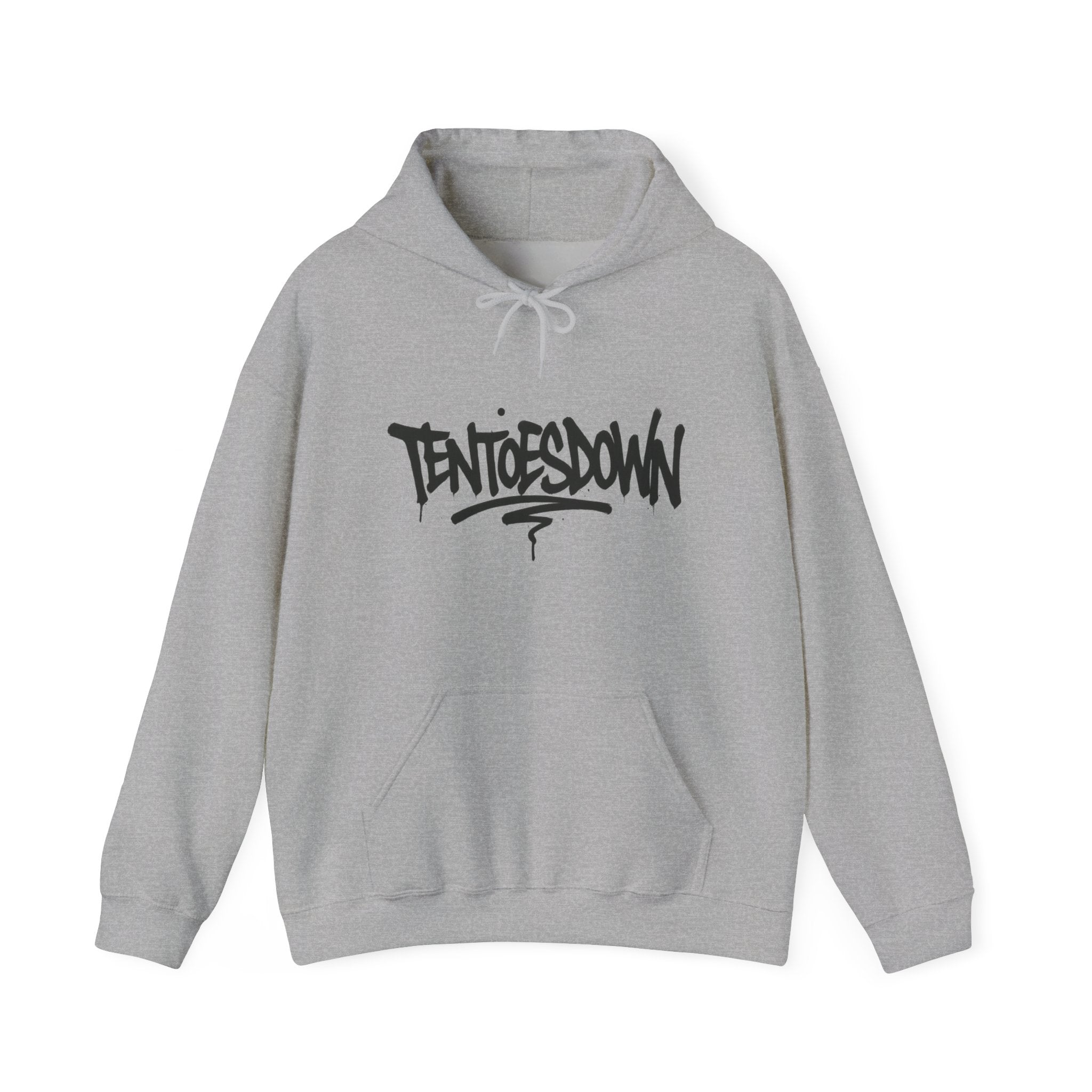 Fear of Being Average Hoodie — Streetwear Graphic Pullover with 'TentoesDown' Logo