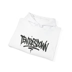 Fear of Being Average Hoodie — Streetwear Graphic Pullover with 'TentoesDown' Logo