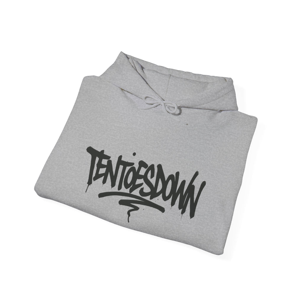 Fear of Being Average Hoodie — Streetwear Graphic Pullover with 'TentoesDown' Logo