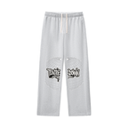 Contrast-Stitched Fleece Sweatpants