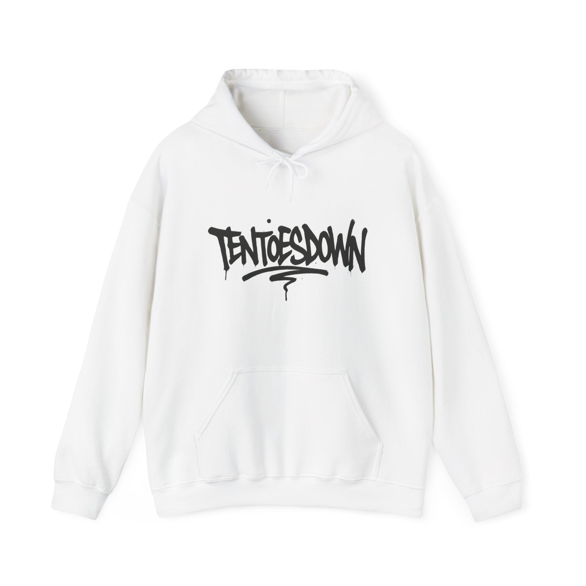 Fear of Being Average Hoodie — Streetwear Graphic Pullover with 'TentoesDown' Logo
