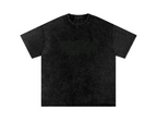 Black t-shirt on a white background
