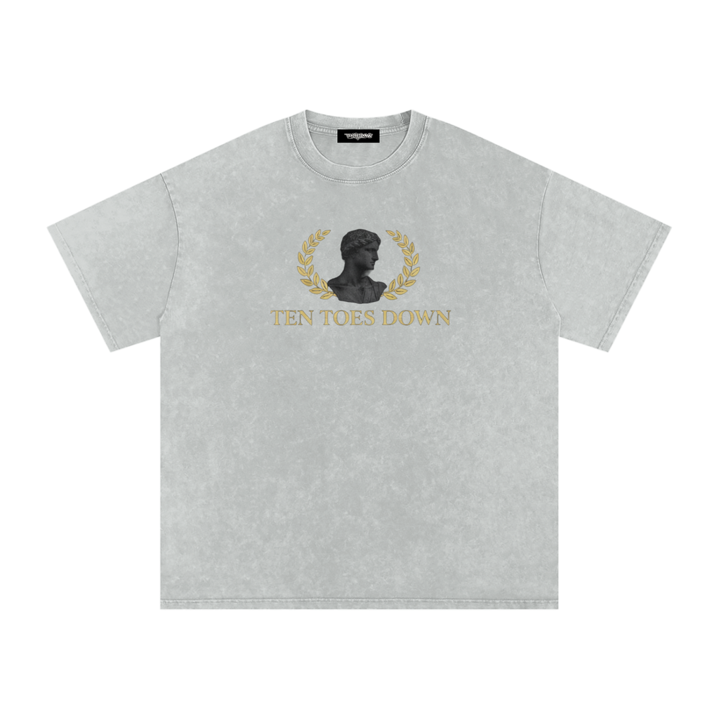 Snow Washed Oversized Cotton T-Shirt