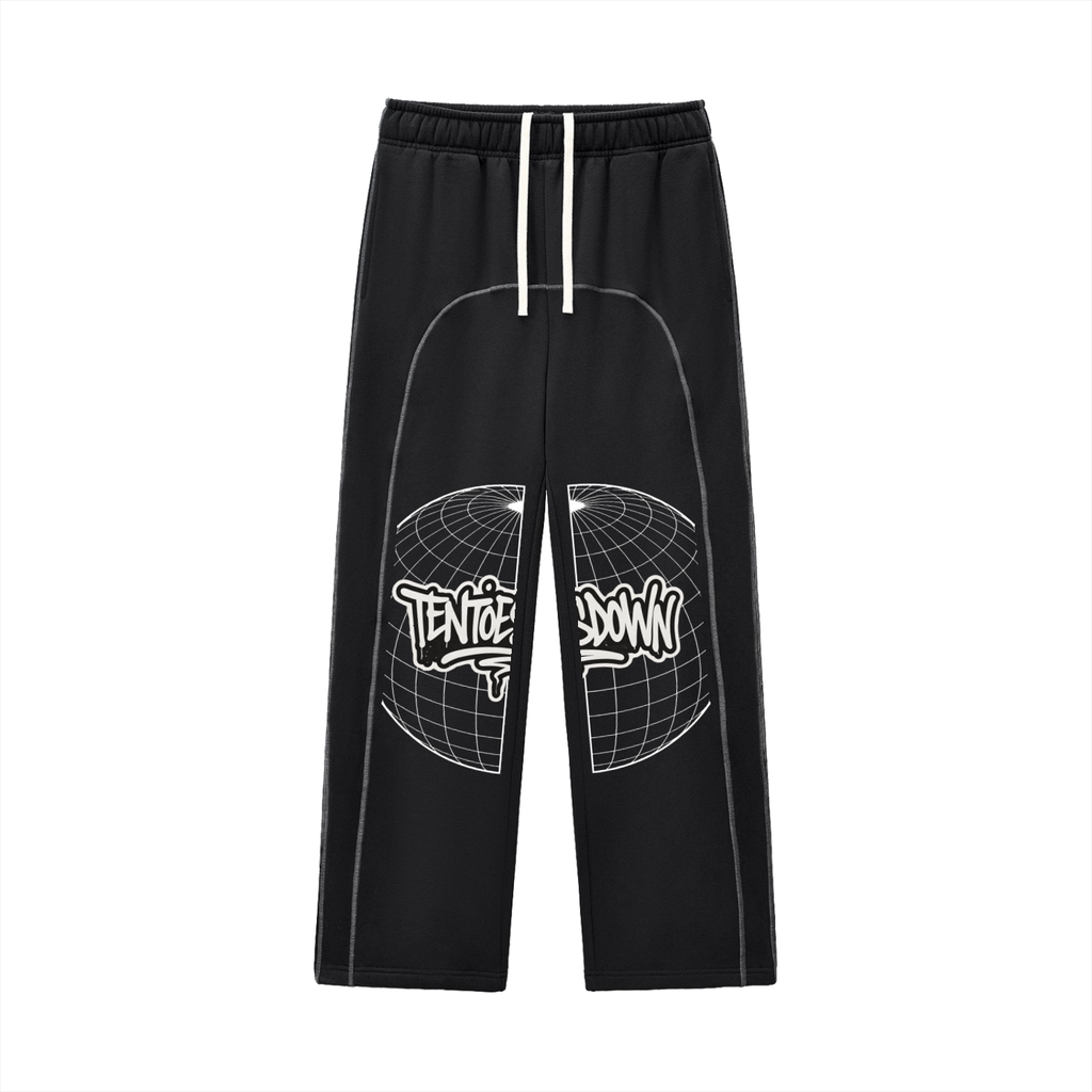 Contrast-Stitched Fleece Sweatpants